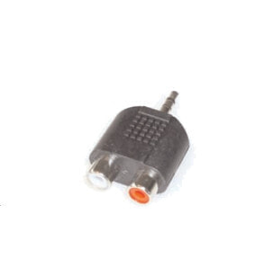 e+p GS 17 кабельный разъем/переходник 3.5mm 2 x RCA Черный