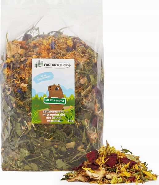 Factoryherbs FACTORYHERBS NIE BYLE BADYLE dla Świnki Morskiej 1kg