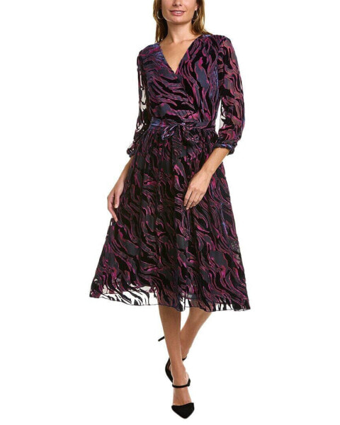 Johnny Was Tavi Silk-Blend Midi Dress Women's Xs