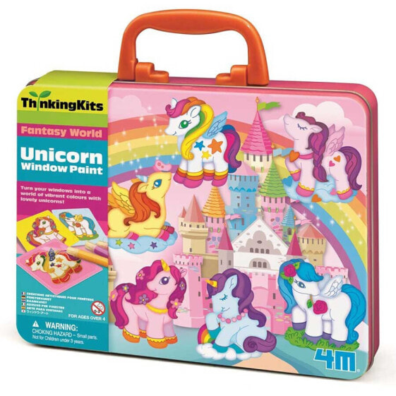 4M Unicorn Window Paints Colouring Kit