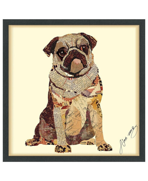 'My Puggy' Dimensional Collage Wall Art - 25" x 25''