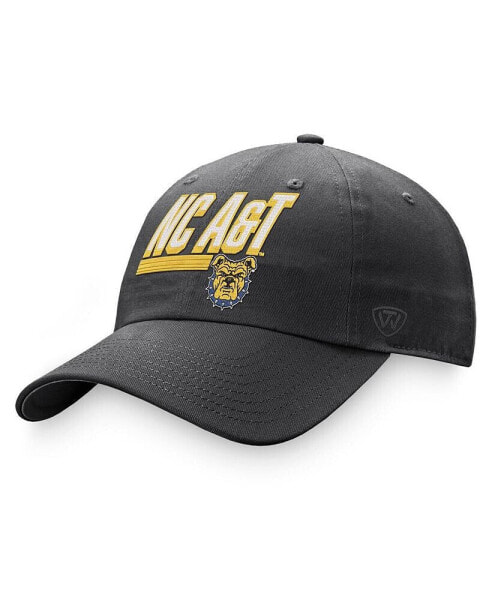 Men's Charcoal North Carolina A&T Aggies Slice Adjustable Hat