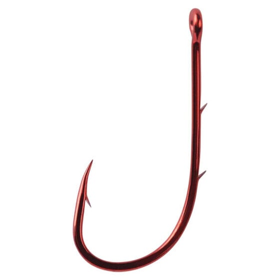 MUSTAD Red Baitholder Single Eyed Hook
