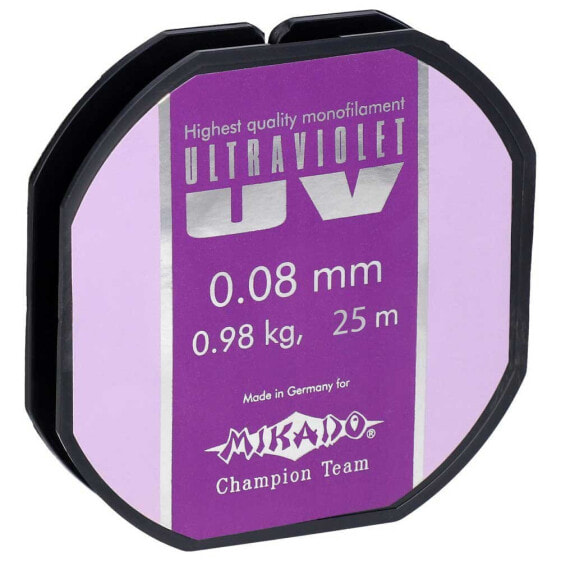 Монофильная леска для рыбалки Mikado Ultraviolet 25 м