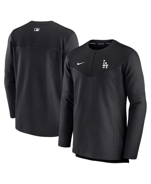 Футболка мужская Nike Лос-Анджелес Доджерс черного цвета Authentic Collection Game Time Performance Half-Zip