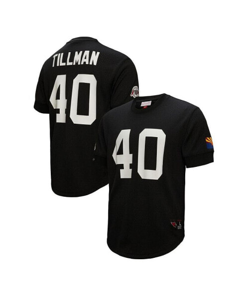 Men's Pat Tillman Black Arizona Cardinals Retired Player Name and Number Mesh Top