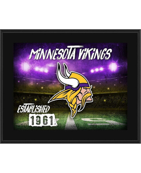 Плакетка с горизонтальным логотипом команды Minnesota Vikings 10.5" x 13" Fanatics Authentic