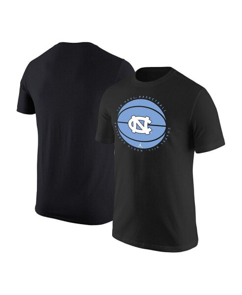 Men's Black North Carolina Tar Heels Basketball Logo T-shirt