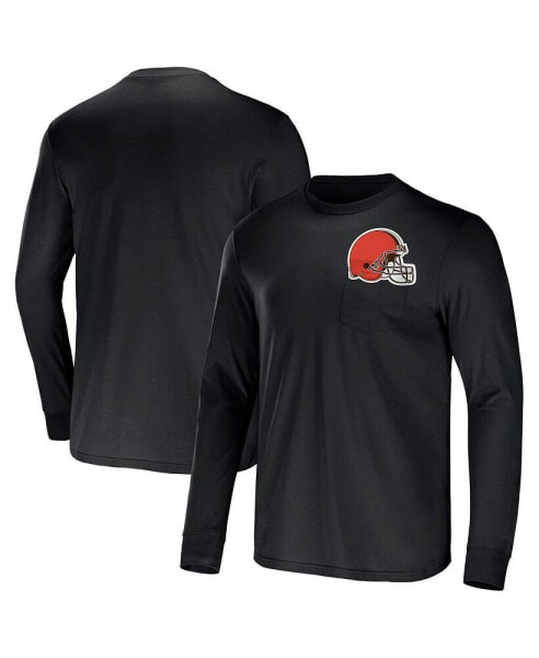 Men's NFL x Darius Rucker Collection by Brown Cleveland Browns Team Long Sleeve T-shirt