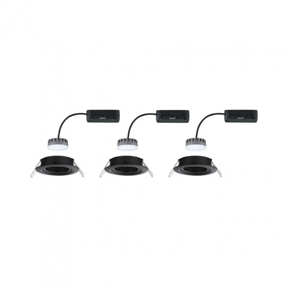 PAULMANN 930.80 - Recessed lighting spot - Non-changeable bulb(s) - LED - 6 W - 2700 K - Black