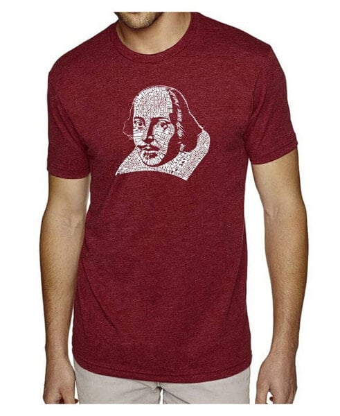 Men's Premium Word Art T-Shirt - Shakespeare