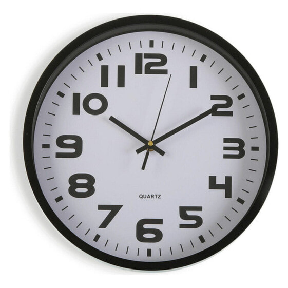 Часы настенные Versa Пластиковые S3404215 Чёрный 4,2 x 30,5 x 30,5 см
