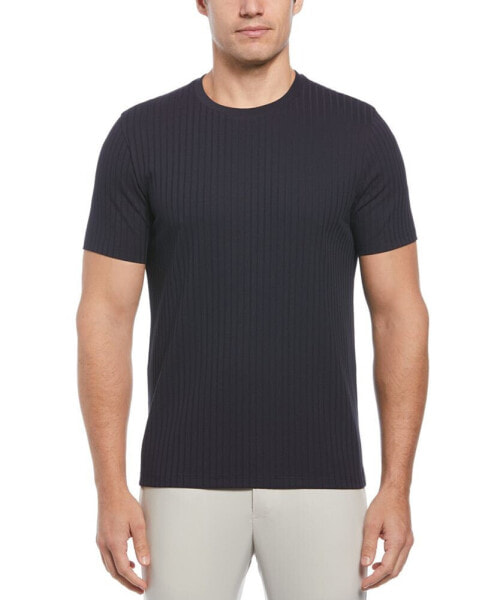 Men's Ribbed Crewneck Short Sleeve T-Shirt