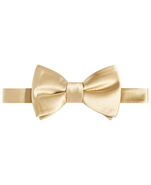 Men's Purple & Gold Solid Bow Tie