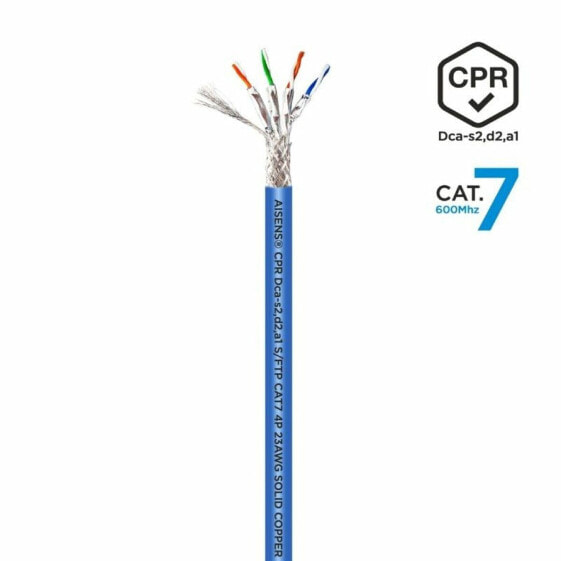 Жесткий сетевой кабель FTP кат. 7 Aisens AWG23 Синий 500 m