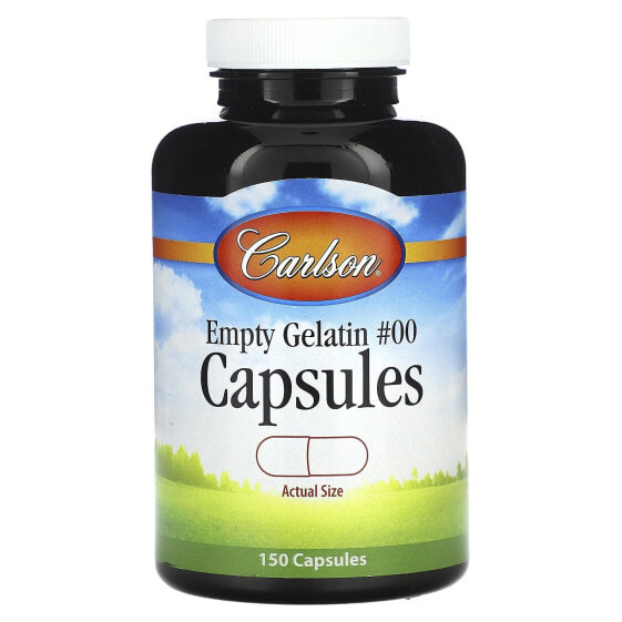 Empty Gelatin Capsules #00, 150 Capsules