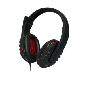 LogiLink HS0033 - Kopfhörer - Kopfband - Anrufe & Musik - Schwarz - Rot - Binaural - 2 m