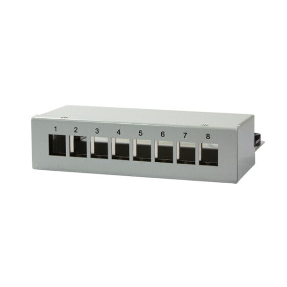 LogiLink NK4051 - 10 Gigabit Ethernet - Cat6a - Gray - Carbon steel - 162 mm - 44.5 mm