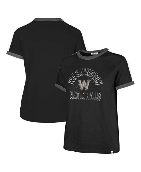 Women's Black Washington Nationals City Connect Sweet Heat Peyton T-shirt