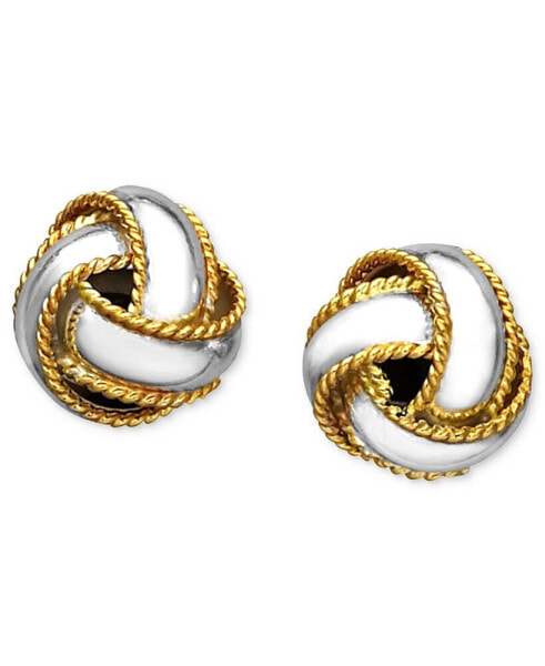 Giani Bernini 18K Gold over Sterling Silver Earrings, Love Knot Stud Earrings