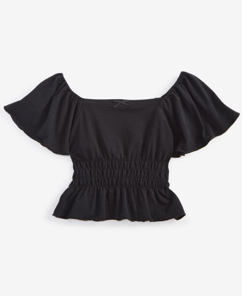 Big Girls Flutter Sleeve Top