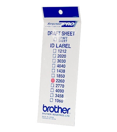 Brother ID2260 - Brother SC-2000 - SC-2000USB - 12 sheets - 22 x 60 mm