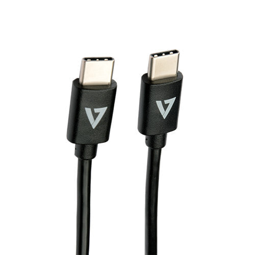 V7 V7USB2C-2M - 2 m - USB C - USB C - USB 2.0 - 480 Mbit/s - Black