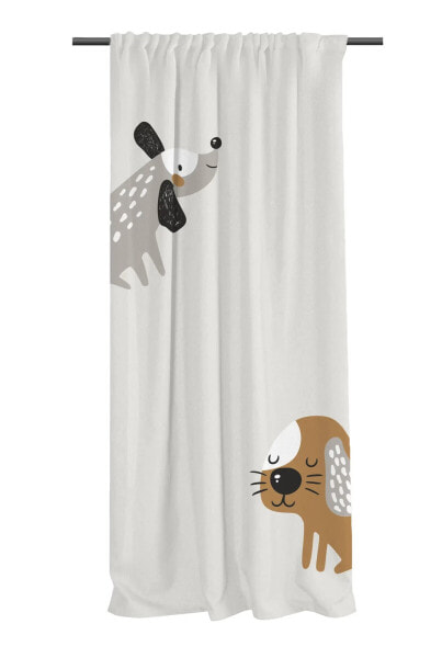 Vorhang für Kinderzimmer Woof Woof
