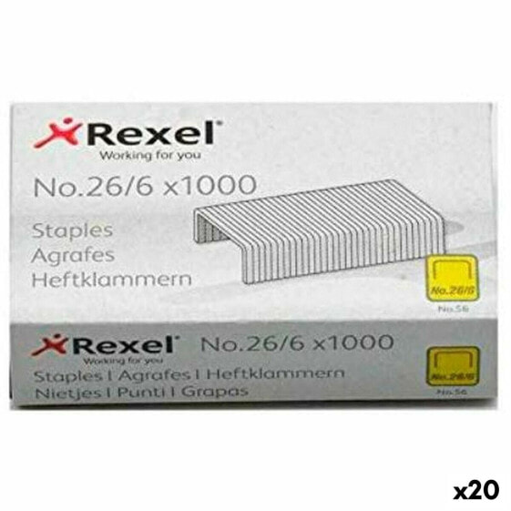 шипы Rexel 1000 Предметы 26/6 (20 штук)