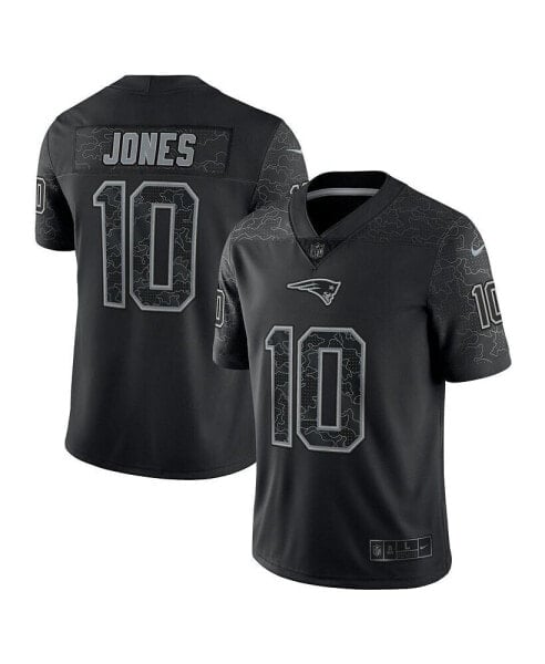 Men's Mac Jones Black New England Patriots Reflective Limited Jersey