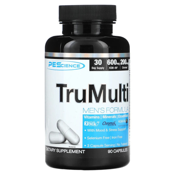 Витамины и БАДы для мужского здоровья PEScience TruMulti, Men's Formula, 90 капсул