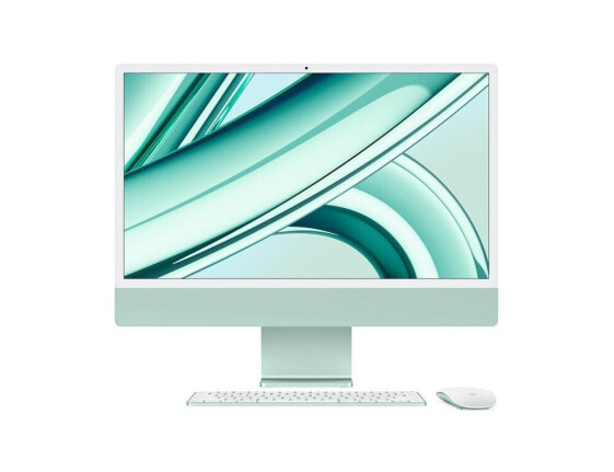Apple iMac 24" (2023)"Grün M3 Chip mit 8-Core CPU, 10-Core GPU und 16-Core Neutral Engine 24" 1 TB Magic Keyboard mit Touch ID und Ziffernblock - Deutsch macOS 24 GB Gigabit Ethernet Magic Maus
