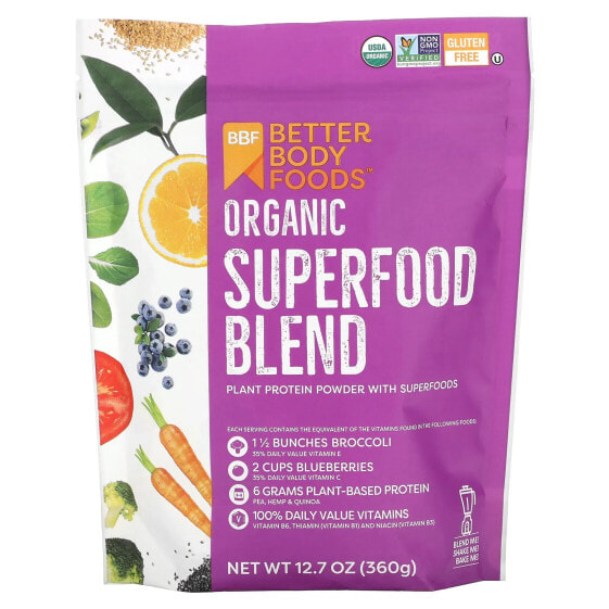 Спортивное питание BetterBody Foods Органическая суперпища, 360 г