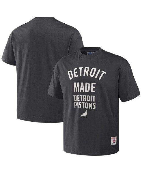Men's NBA x Anthracite Detroit Pistons Heavyweight Oversized T-shirt