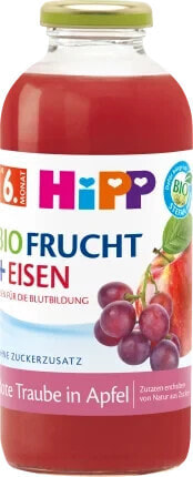 Saft Frucht + Eisen Rote Traube in Apfel ab dem 6. Monat, 500 ml