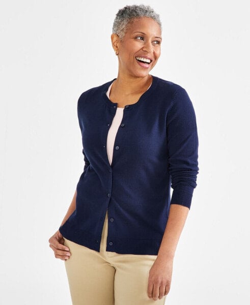 Women's Button-Up Cardigan, PP-4X, Created for Macy's
