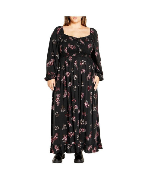 Plus Size Cassie Floral Maxi Dress