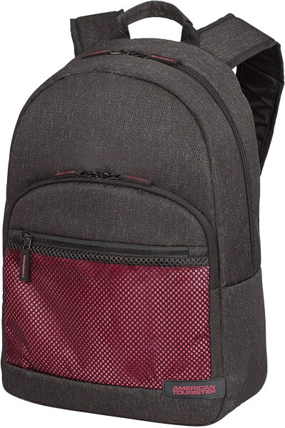 American Tourister Sporty Mesh 15.6 Inch Laptop Backpack, 45 cm, 20.5 L, Grey (anthracite/pink), Laptop Backpacks