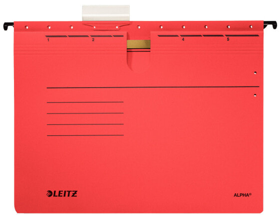 Esselte Leitz Alpha - A4 - Cardboard,Metal - Red - 225 g/m² - FSC - DIN 821 - 348 mm