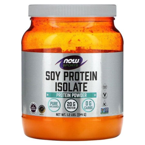 Sports, Soy Protein Isolate, Pure Unflavored, 1.2 lbs (544 g)