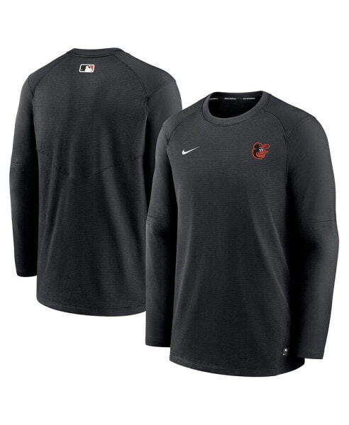 Men's Black Baltimore Orioles Authentic Collection Logo Performance Long Sleeve T-shirt