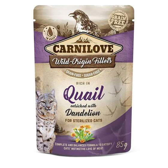 CARNILOVE 85g food for sterilized cats with quail 24 units