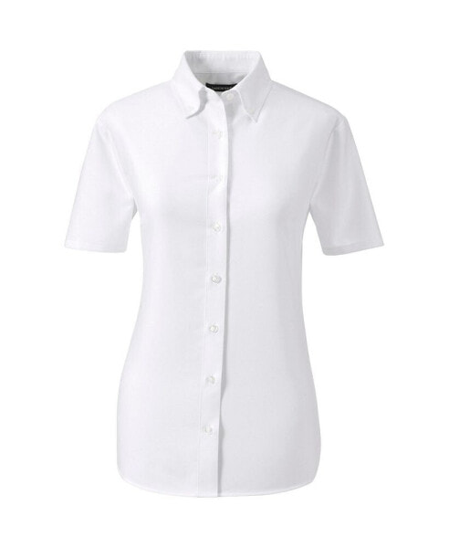 Women's School Uniform Short Sleeve Oxford Dress Shirt