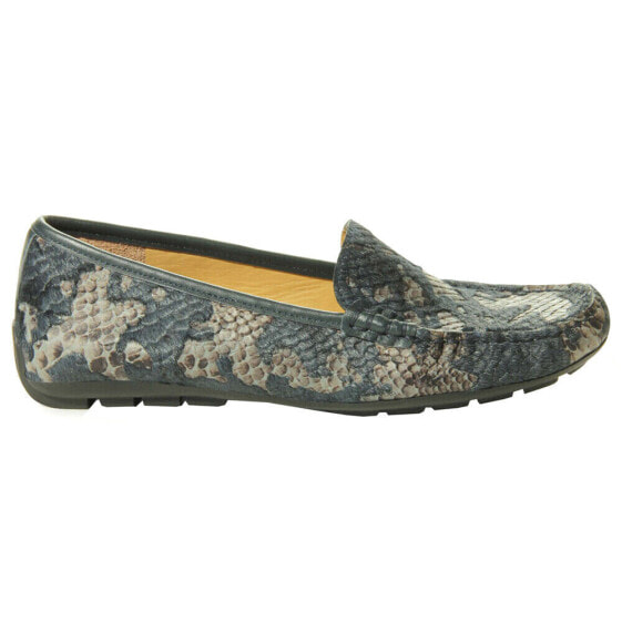 VANELi Albion Snake Moccasins Womens Blue Flats Casual 310602