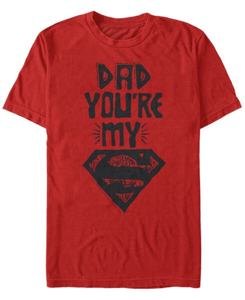 DC Men's Dad You're My Superman Short Sleeve T-Shirt