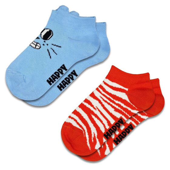 Носки спортивные Happy Socks Cat короткие 2 пары