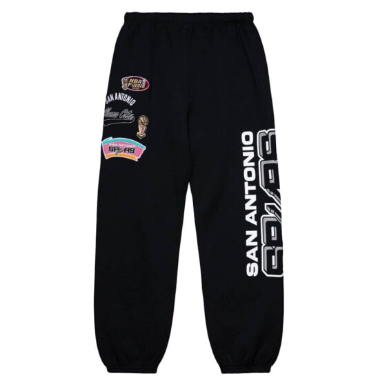 Mitchell & Ness San Antonio Champ City Graphic Joggers Mens Black Casual Athleti