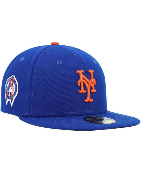 Men's Royal New York Mets 9/11 Memorial Side Patch 59FIFTY Fitted Hat
