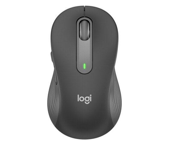 Logitech Signature M650 L Wireless Mouse for Business - Right-hand - Optical - RF Wireless + Bluetooth - 4000 DPI - Graphite