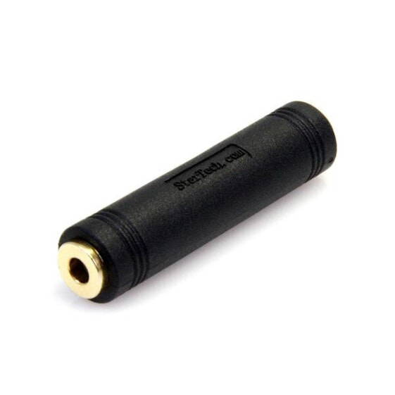 StarTech.com 3.5 mm to 3.5 mm Audio Coupler - Female to Female - 3.5mm - 3.5mm - Black